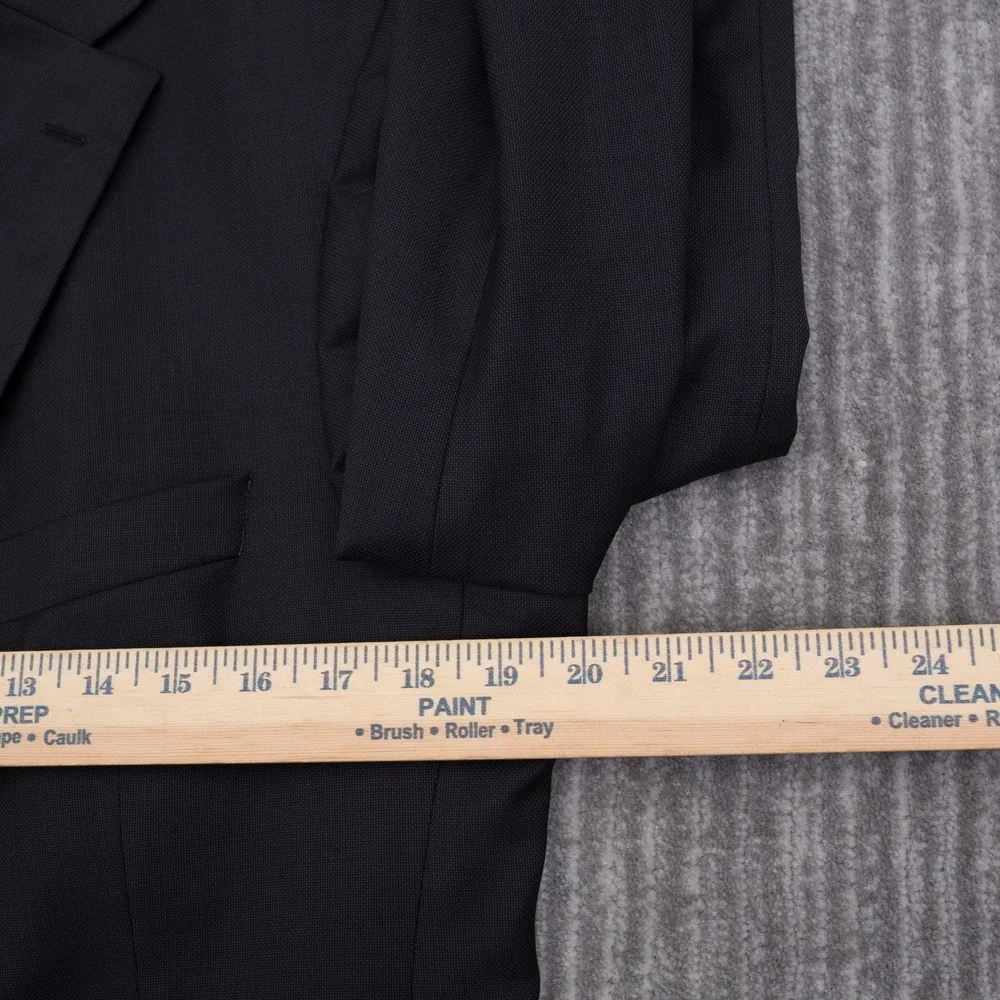 Hugo Boss Rossellini Movie U Blazer Mens 40R Navy Blue Virgin Wool 3 Button Suit